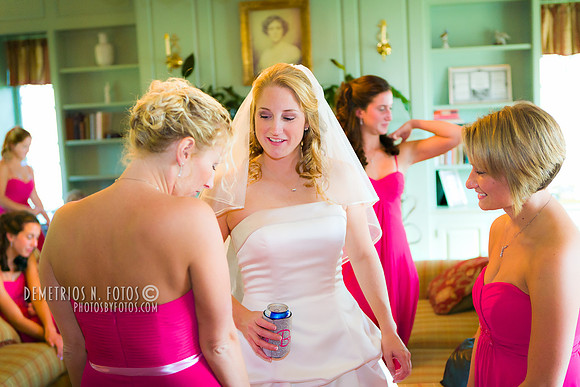Excitement before the wedding