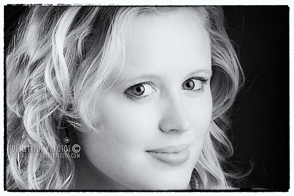 b&w portrait