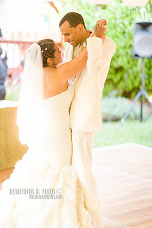bride and groom dance