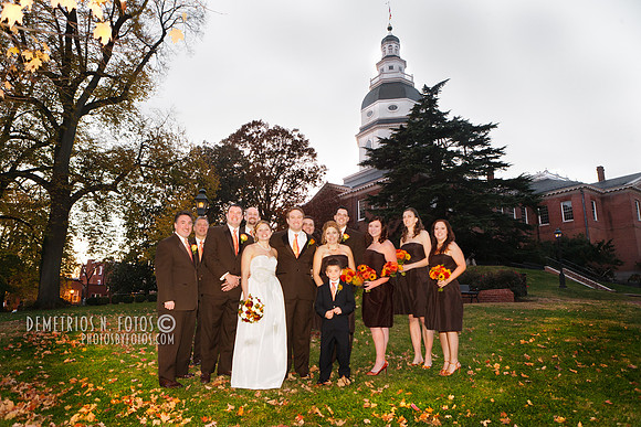 Bridal party at the State House