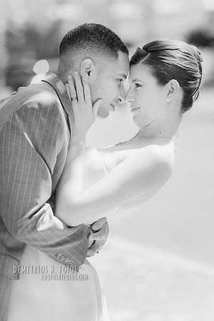 Bride and groom together