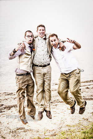 Happy groomsmen